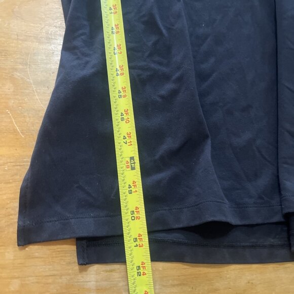 Travelsmith Womens Black Short Sleeve Maxi Dress XL Knit Travel Packable V Neck - Picture 8 of 11